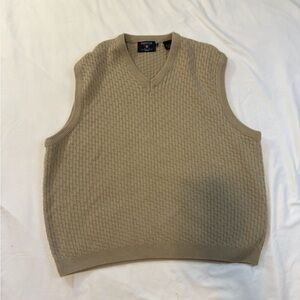 Men's Classic Tan Sweater Vest